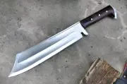 Custom Handmade Carbon Steel Blade Survival Cleaver Machete | Hunting Machete
