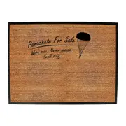 Parachute For Sale Worn Once - Funny Novelty Doormat Man Cave Floor mat