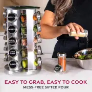 ColourTree 20 Jar Revolving Countertop Spice Rack