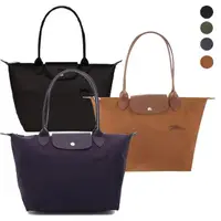 在飛比找momo購物網優惠-【LONGCHAMP】LE PLIAGE GREEN系列刺繡