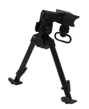 9-12" Steel Tactical Bipod Ski Feet Pan Tilt Rifle Hunting Mount Spring Gun Hunt
