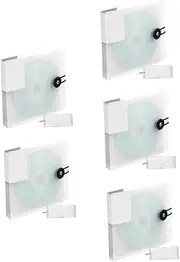 5pcs 12 Bag Vinyl Record Small Case Booklet Collapsible Game Bags Cases Unit Car Wallet Holder Air Storage Case Storage Binder Clips Storage Bag Pp White
