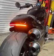 Sportster-S LED Fender Light Bar Kit w/ Horizontal Side Tag Bracket - Smoke Lens