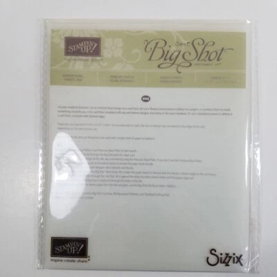 Stampin Up Big Shot Detailed Floral Thinlits Dies Flowers 141482 Sizzix