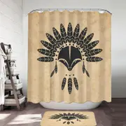 Cool Native American Raccoon Shower Curtain