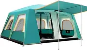 Festival Dome Tent with 12 Windows Pop Up Tent 8-12 Person Instant Tent Large Family Camping Tent Waterproof Outdoor Tents with 2 Bedrooms 1 Living Room