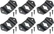 6Pcs Wall Mount Speaker Hook Hanger Brackets Connectors Multipurpose Accessory for Wall Paintings with Screws, Style A