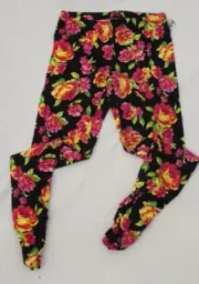 Victorias Secret~ sz Small~Supermodel Essentials Black Floral Legging~pant, NEW