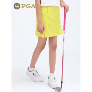 美國PGA高爾夫球裙女童夏季裙子兒童服裝褲裙休閑舒適短裙