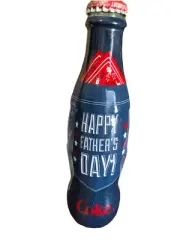 COCA COLA HAPPY FATHER’s DAY WRAPPED 8oz COKE BOTTLE Collectible