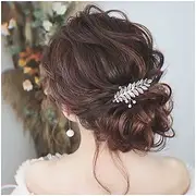 Vintage Leaf Hair Comb Barrette Pearl Hair Comb Metal Leaf Headpiece Greek Goddess Hair Comb Decorative Headwear Hair Accessories for Women