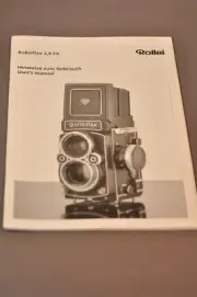 Rollei Rolleiflex 2,8 FX User's Manual, Original, Not a Copy! c2001 DE EN
