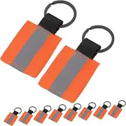 POPETPOP Double Sided Reflective Keychain Tags High Visibility Gear for Back Purses and Sports Adorable Reflectors for Low Light Conditions