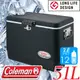 【Coleman 美國 51L 時尚黑經典鋼甲冰箱】CM34713/不鏽鋼冰箱/硬式冰桶/悠遊山水