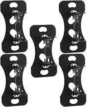 LALAFINA 5Pcs Car Rear Camera Holder Mounting Bracket Auto Dash Cam Rearview Camera Mount Stand for License Plate Black