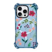 iPhone 16 Pro Bounce Case MagSafe Compatible Red Flower