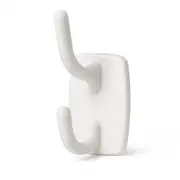Deco Self-Adhesive Double Hook in White – 2.3kg Weight Capacity per Hook