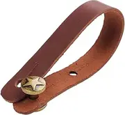 Kisangel Guitar Sling Ukulele Straps Tie Ukulele Accessories Guitar Strap Non-slip Buckle Guitar Accessories Ukulele Leather Neck Strap Headstock Strap Ukulele Supplies Zinc Alloy