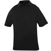NEW LARGE REG BLAUER STREETGEAR 8131-1 BICOMPONENT S/S POLO SHIRT BLACK LARGE