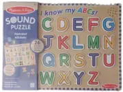 Melissa & Doug Alphabet Sound Puzzle w/ Pictures Under Pieces - New