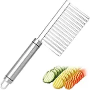 Crinkle Cut knife Stainless Steel Crinkle Cutting tool Fruit And Vegetable Wavy Chopper Knife Wave Slicer Steel Blade