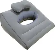 Folpus Inflatable Wedge Pillow Hollow,Prone Pillow Gift Household Face Down Support Rest Cushion for Friends Family Bed Office Back
