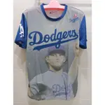 MLB 道奇隊 KERSHAW 克蕭 短T T-SHIRTS 球衣 排汗衣 棒球運動熱身衣 美國職棒大聯盟