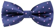 Men's Bow Ties Pre-Tied Adjustable Fun Pattern Bow Ties for Men Pink