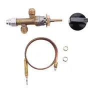Propane Gas Fire Pit Control Safety Valve with Thermocouple - Gas Heater Valve with Flame Failure Device yellow