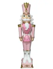 Christmas Pink Gold 27" Colonel NUTCRACKER Icing PINKMAS Elegant Soldier Decor