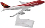 for AVIANCA Colombia B747 Airplane Model Diecast Metal 1/400 Scale Planes 16cm