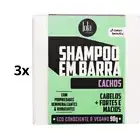 Lot of 3 Vegan Curls Cachos Shampoo Bar Curly Hair 90g Lola Cosmetics fom Rio