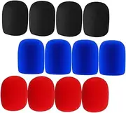 Generic 12Pcs Microphone Covers Reusable Windscreen Protector Caps for Indoor Outdoor Use Ktv Parties and Conferences Each