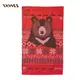 【WasangShow 花生騷】黑熊森林 紅色款 掛布 背景布 節慶 聖誕節 掛布 動物 圖騰 花生騷