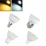 E27 E14 GU10 MR16 4W 54 SMD 2835 LED Warm White Pure White Spotlightting Bulb AC110V / 220V GU10 220V WHITE