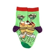Yummy Pancake Breakfast Bee Honey Sock (Ages 3-7) from the Sock Panda