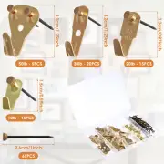 55Pcs Picture Hanging Kit Sturdy Iron Wall Picture Hook Hangers with._