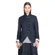 [FORME D'EXPRESSION] 1/2 Linen Cutaway jJcket Blue