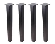 4pcs x 18" Dining Table Legs,Industrial kitchen Bench legs, Straight Legs,Black
