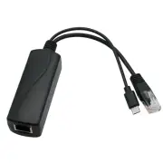 Micro USB 48V to 5V Splitter 2A 10W PoE Power Over Ethernet Adapter Connector