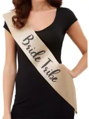 Deluxe Glitter Bride Tribe Sash