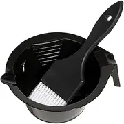 MOTHNUR 1Set Hair Dye Bowl and Brush Kit Durable Mixing Bowl with Handle and Sturdy Hair Dyeing Brush for Salon Home Use for Hair Coloring and Tinting