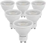 6-Pack GU10 LED Dimmable Bulbs, 500LM, 5000K Daylight Track Lighting