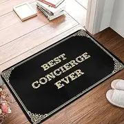 Bar Accessories for Man Cave Best Concierge Ever Doormat Funny Gifts for Boss House Mats Indoor (Color : Colour, Size : 40X60CM)