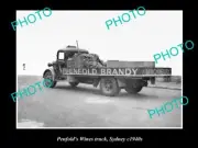 OLD 8x6 HISTORIC PHOTO OF THE PENFOLDS WINES TRUCK SYDNEY NSW c1940 5