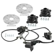 Hydraulic Front Brake Caliper Rotor Wheel Hubs Golf Cart Go Kart ATV Quad Buggy