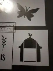 craft Stencil barn farm butterfly stencil for any project! NEW fall crafting