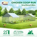 Chicken Coop Pet Enclosure Run Walk In Chook Bird Cage House Pen Shelter Cat Dog