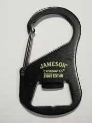 Metal Key Chain Carabiner Bottle Opener: JAMESON Whiskey Caskmates Stout Edition