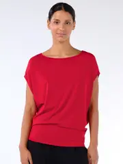 Modal Luxe Layer Tee - Cherry